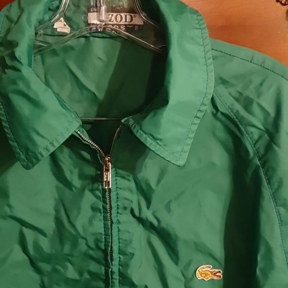 Men's Vtg Izod Lacoste Light Windbreaker Jacket sz M - Picture 2 of 4